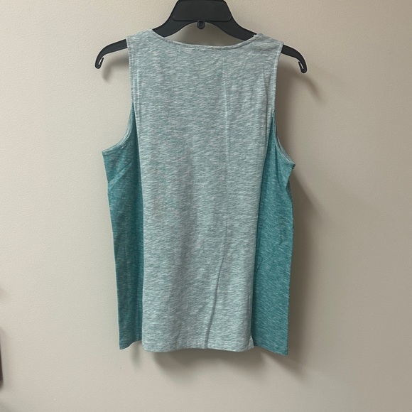 Doe & Rae Teal and Gray Tank Top - Picture 7 of 7